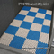 Anti stuoia 20CM del pavimento del bagno di slittamento della stanza bianca blu di sauna
