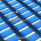 Anti stuoia del pavimento del PVC di slittamento delle strisce dell'interno 12 metri di sicurezza di griglia di blu bagnato della stuoia